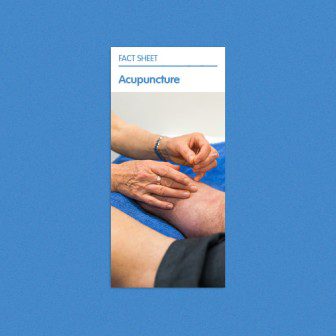 Acupuncture factsheet