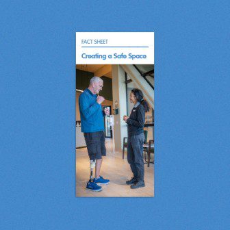 Creating a safe space for an amputee