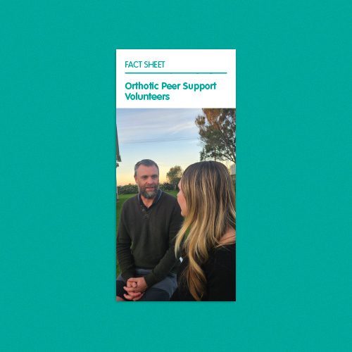 Orthotic patients peer support volunteers